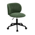 Office Chair Armless Mid Back Swivel Ergonomic Chair Green