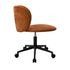 Office Chair Armless Mid Back Swivel Ergonomic Chair Orange