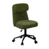 Armless Office Chair Mid Back Computer Chair Wheels Green