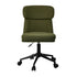 Armless Office Chair Mid Back Computer Chair Wheels Green