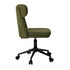 Armless Office Chair Mid Back Computer Chair Wheels Green