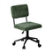 Mid-Back Armless Office Chair in Green, Swivel, 120kg Capacity