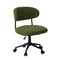 Armless Office Chair Mid Back Wide Swivel Desk Chair Green