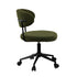 Armless Office Chair Mid Back Wide Swivel Desk Chair Green