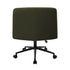 Armless Office Chair Wide Seat with Wheels Boucle Green