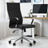 Swivel Office Chair High Back Leather Black