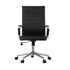 Swivel Office Chair High Back Leather Black