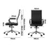Swivel Office Chair High Back Leather Black