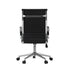Swivel Office Chair High Back Leather Black