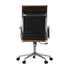 Office Chair Swivel Desk Chair High Back Leather Brown
