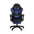 Gaming Chair with Footrest and Massage Pillow Black&Blue