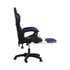 Gaming Chair with Footrest and Massage Pillow Black&Blue