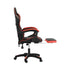 Gaming Chair with Footrest and Massage Pillow Black&Red