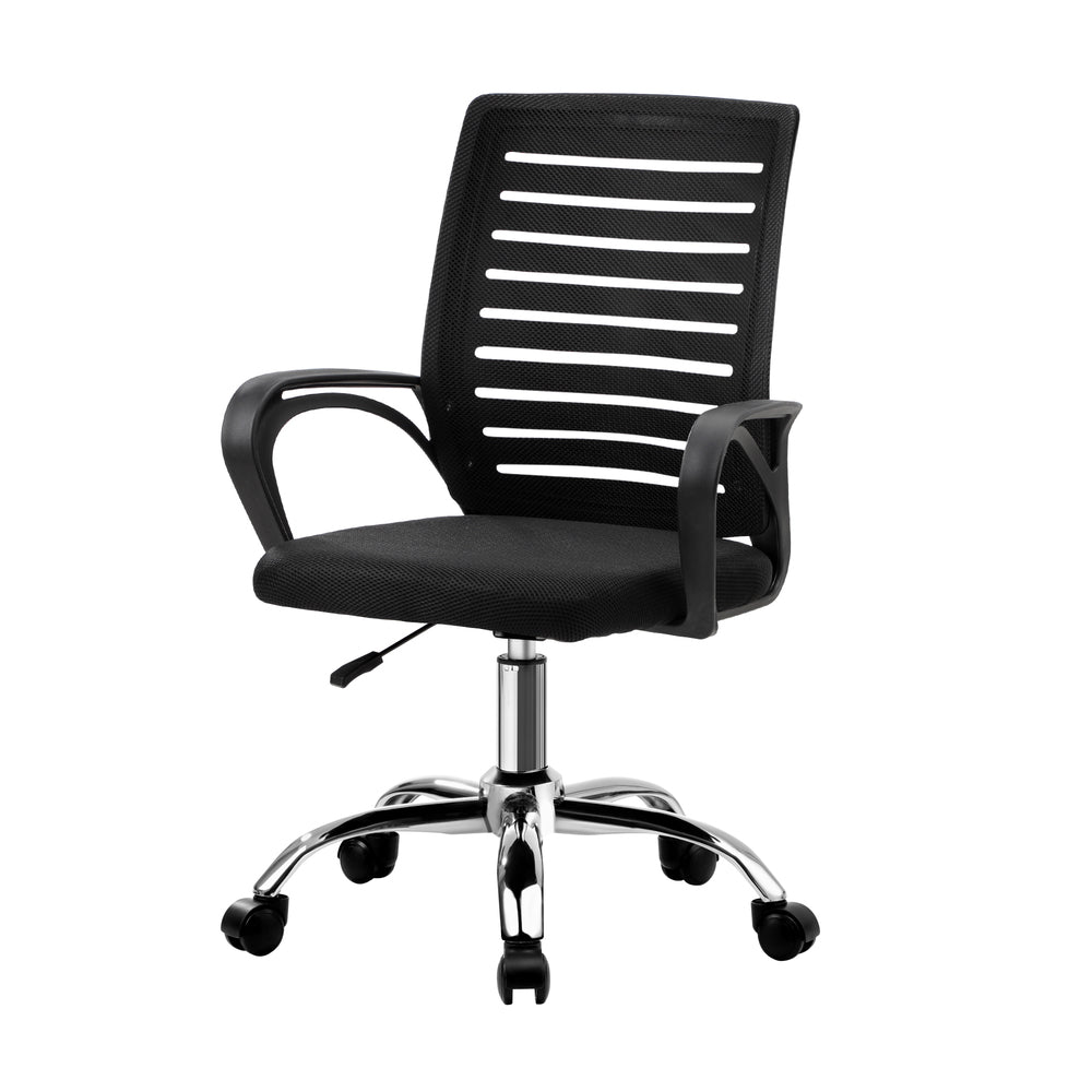 Mesh Office Chair Breathable Backrest Black