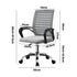 Oikiture Mesh Office Chair Breathable Backrest Black & Grey