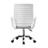 Oikiture Mesh Office Chair Breathable Backrest White