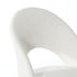 Hollow Armless Home Office Chair Boucle White&Gold