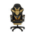 Massage Gaming Chair Adjustable Black&Gold