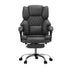 Massage Office Chair PU Footrest Grey