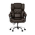 Massage Office Chair Recliner Computer Chairs PU Dark Brown