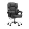 Massage Office Chair PU Leather Seat Grey