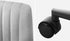 Mid Back Office Chair Wide Seat with Wheels Linen Grey
