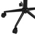 High Back Armless Office Chair Boucle White&Black