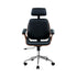 Artiss Wooden Office Chair Leather Seat Black