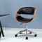 Artiss Retro PU Leather Office Chair Wooden Frame Swivel Adjustable Desk Chair