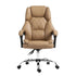 Executive Office Chair Leather Recliner Espresso High Back 120kg