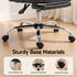 Executive Office Chair PU Leather Reclining with Footrest Black