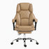 Artiss Executive Office Chair PU Leather Reclining Footrest Espresso
