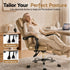 Artiss Executive Office Chair PU Leather Reclining Footrest Espresso