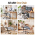 Artiss Executive Office Chair White – High Back, Footrest, 135° Recline, PU Leather