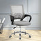 Artiss Mesh Office Chair Ergonomic Mid Back Swivel Desk Chair Grey