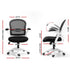 Artiss Mesh Office Chair Mid Back Black