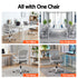 Artiss Ergonomic Mesh Office Chair Grey Mid Back Swivel Desk Chair