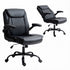 Artiss Executive Mid Back Office Chair PU Leather Flip-Up Arms Black