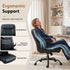 Artiss Executive Mid Back Office Chair PU Leather Flip-Up Arms Black