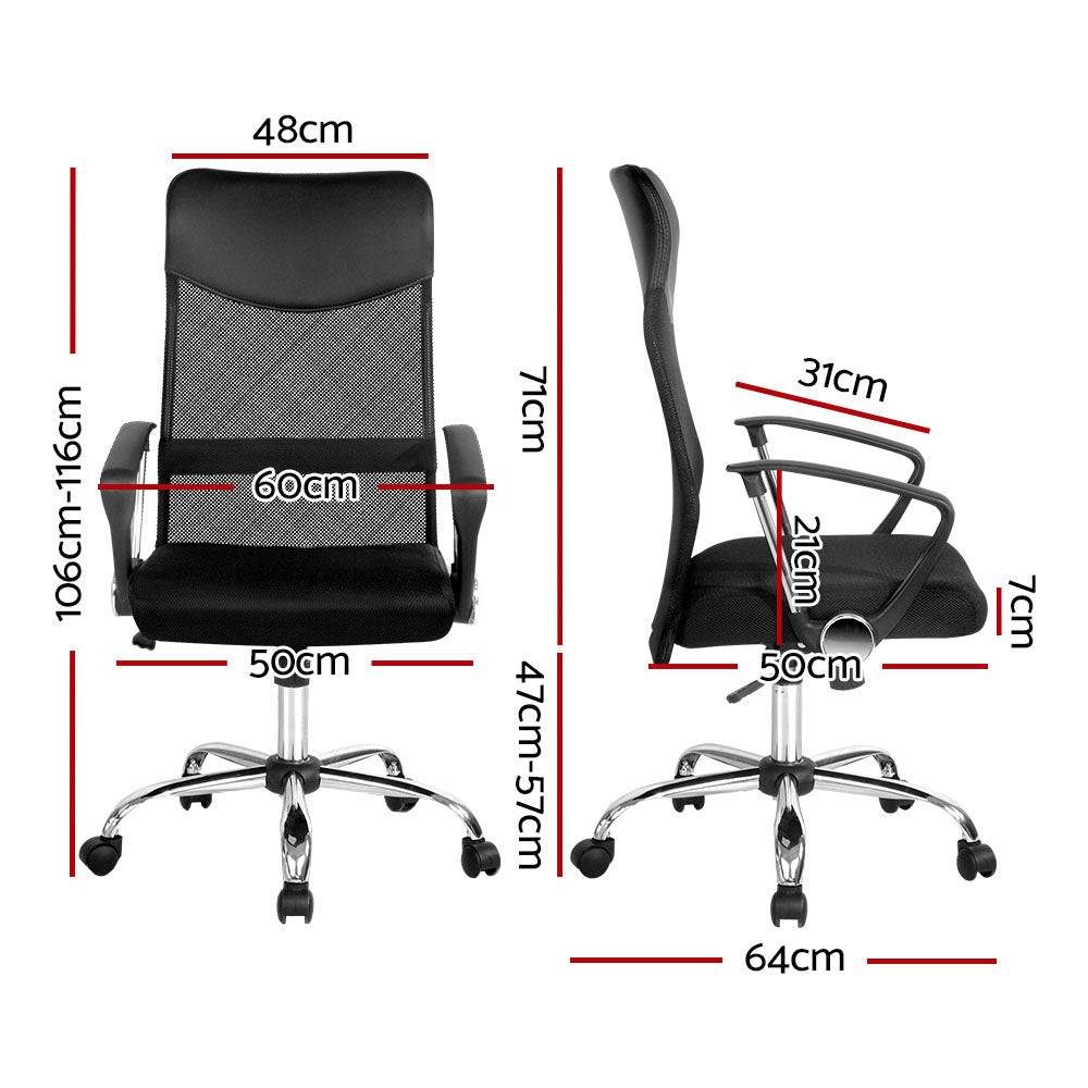 Mesh Office Chair High Back Black