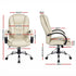 Artiss High Back PU Leather Office Chair Swivel Executive Chair Beige