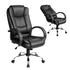 Artiss High Back PU Leather Office Chair Swivel Executive Chair Black