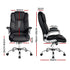 Kea Executive Office Chair – PU Leather, Lumbar Support, Retractable Arms Black
