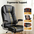 Kea Executive Office Chair – PU Leather, Lumbar Support, Retractable Arms Black