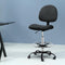 Artiss Drafting Chair Adjustable Height Swivel Office Stool Black Fabric