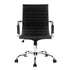 Artiss Mid Back PU Leather Office Chair 360° Swivel Adjustable Chrome Base