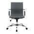 Artiss Office Chair Conference Chairs PU Leather Mid Back Grey