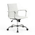 Artiss Mid Back PU Leather Office Chair Adjustable Height Tilt Chrome Base