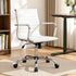 Artiss Mid Back PU Leather Office Chair Adjustable Height Tilt Chrome Base