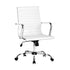 Artiss Office Chair Conference Chairs PU Leather Mid Back White